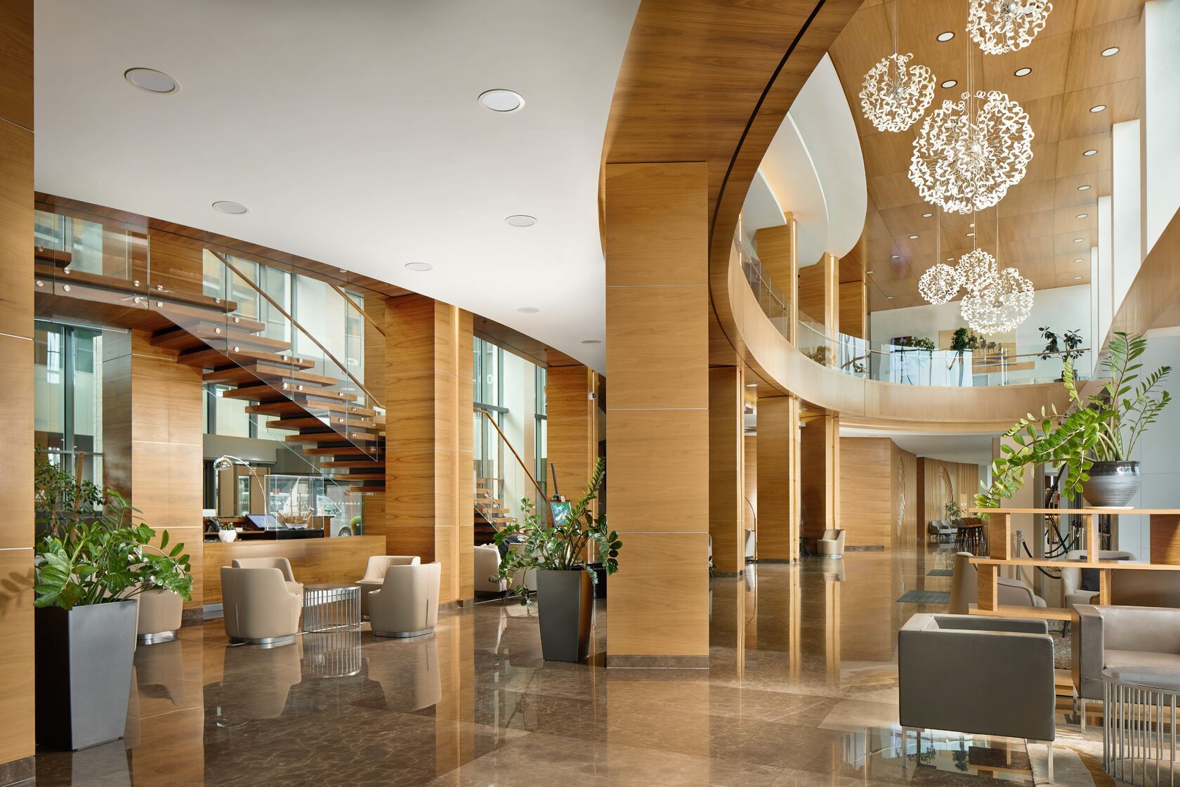 Лобби отеля Minsk Marriott